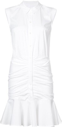 Veronica Beard Frill-Trim Shirt Dress