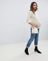 Thumbnail for your product : New Look Maternity tee with stripe