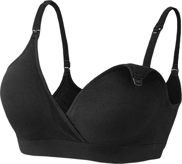 LSFYSZD Nursing Bras for Breastfeeding Seamless VNeck Maternity Bras for Pregnancy Wireless