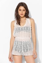 Thumbnail for your product : Urban Outfitters Staring At Stars Sheer Crochet Romper