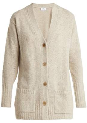 Allude V Neck Cashmere Cardigan - Womens - Beige