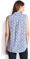 Thumbnail for your product : Equipment Slim Signature Silk Sleeveless Python-Print Shirt