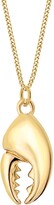Thumbnail for your product : True Rocks True 18K Gold-Plated Mini Crab Claw Pendant