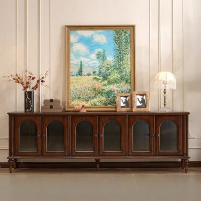 Canora Grey Simple And Creative Solid Wood TV Stand