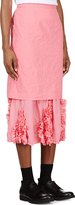 Thumbnail for your product : Comme des Garcons Pink Broad Ester Layered Skirt
