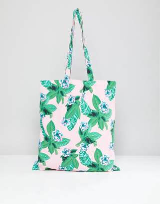 Monki Floral Tote Bag