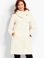 women's ivory wool coat - ShopStyle