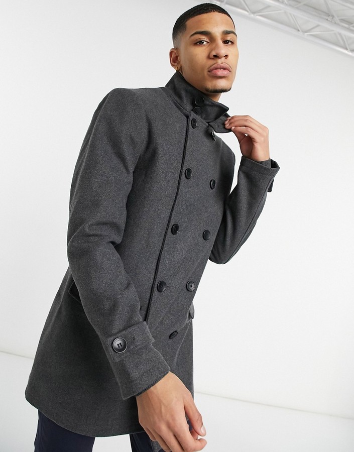 french connection double breasted wool coat