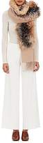 Thumbnail for your product : Barneys New York Women's Wool-Blend Fur-Trimmed Cape - Beige, Tan
