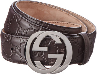 Gucci Signature Leather Belt - ShopStyle