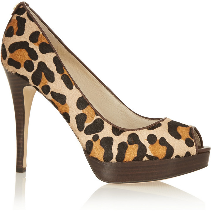 MICHAEL Michael Kors York leopardprint calf hair pumps ShopStyle Platforms
