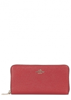 Thumbnail for your product : Coach Red grained leather wallet