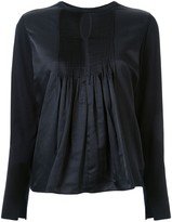 Thumbnail for your product : TOMORROWLAND Satin-Panelled Jersey Blouse