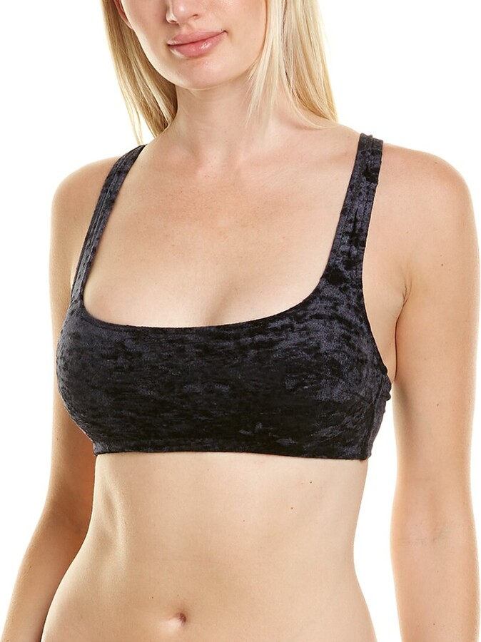 Shan Velour Bralette Bikini Top