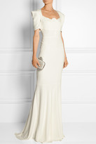 Thumbnail for your product : Roland Mouret Jansen Stretch-crepe Gown - Cream