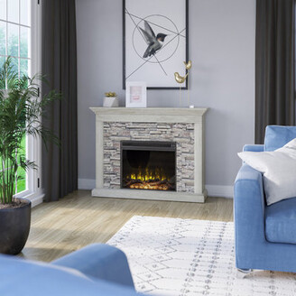 Kelly Clarkson Home Electric Fireplace Mantel Package in Weathered Gray