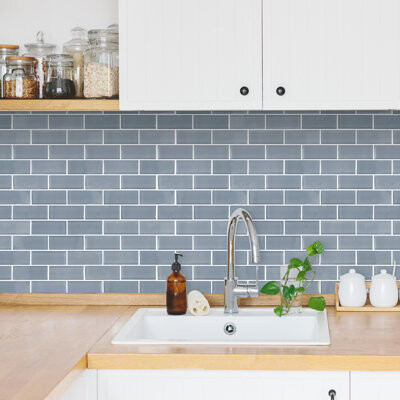 Room Mates 10.5" x 10.5" Vinyl Peel & Stick Subway Tile