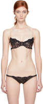 Thumbnail for your product : Stella McCartney Pink and Black Bella Admiring Underwire Bra