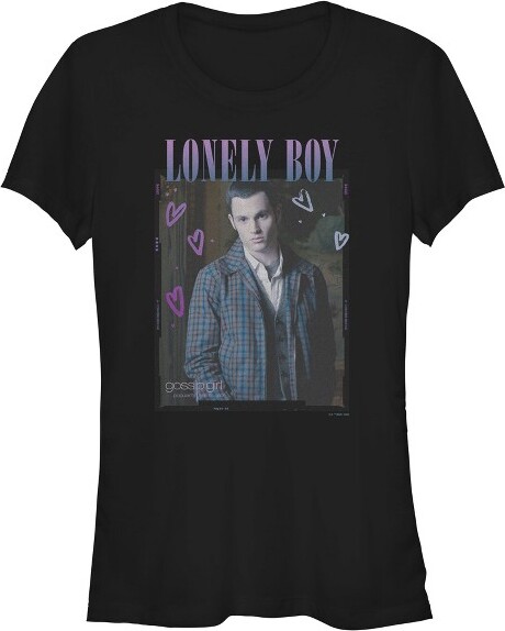 Gossip Girl Junior'sWomenGossipGirlDanHumphreyLonelyBoyT-Shirt-Black-XLarge