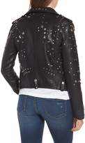 Thumbnail for your product : Blank NYC Denim Studded Faux Leather Moto Jacket