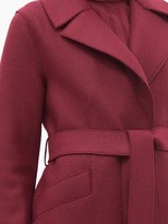 Thumbnail for your product : Harris Wharf London Tie-belt Single-breasted Wool Coat - Burgundy