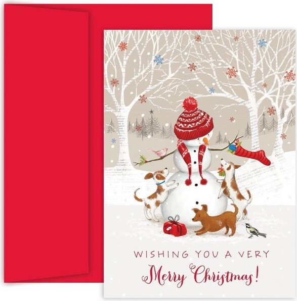 Masterpiece Studios Holiday Collection 16Count Boxed Christmas Cards with Envelopes, 7.8" x 5.6