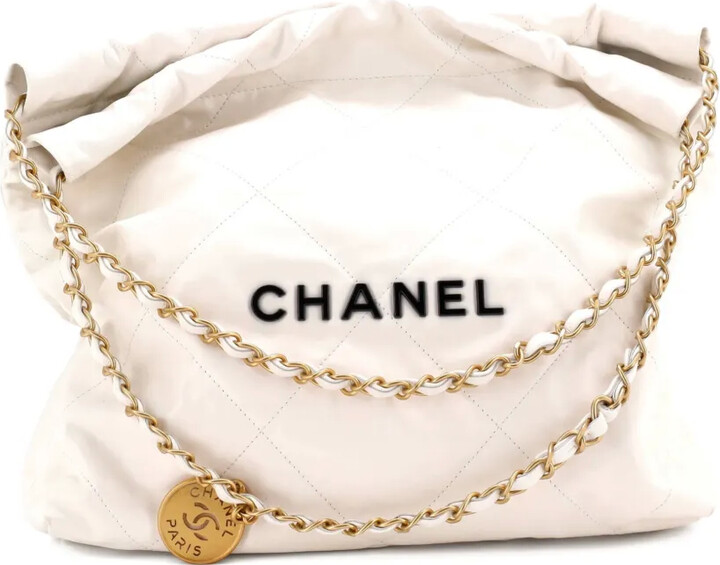 Chanel Pre Owned 22 Chain Quilted Calfskin Small hobo bag