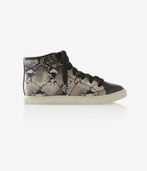 Thumbnail for your product : Express Snakeskin Print Mid Top Sneaker