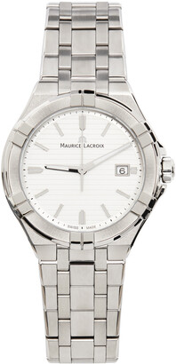 Maurice Lacroix Silver & White Aikon Automatic Watch
