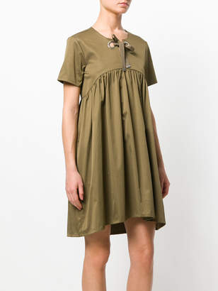 Twin-Set front bow shift dress