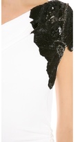 Thumbnail for your product : Badgley Mischka Beaded One Shoulder Gown