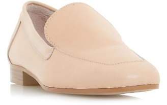 Dune Ladies GLIMPSE Slipper Cut Square Toe Loafer Shoe in Nude Size UK 3