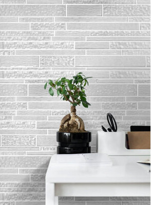 Tile & Top 6-In X 18-In Mixed Neutrals Glass Random Strip Mosaic Wall Tile(0.75-Sq. Ft/ Piece)