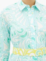 Thumbnail for your product : Evi Grintela Dahlia Paisley-print Cotton Shirt Dress - Blue Print