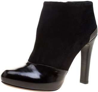 patent leather bootie