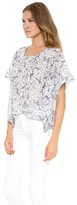 Thumbnail for your product : Band Of Outsiders Wave Print Boxy Top