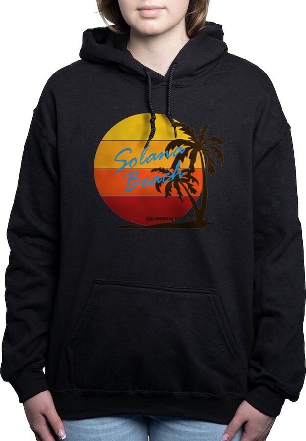 CafePress California Solana Beach Women's Dark Pullover Hoodie Sweatshirt Navy