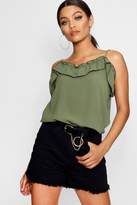 Thumbnail for your product : boohoo Ruffle Woven Cami