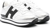 Thumbnail for your product : Hogan Metallic-Finish Low Top Sneakers