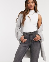 Thumbnail for your product : Stradivarius long soft cardigan in grey
