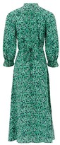 Thumbnail for your product : Cefinn Daria Shattered Glass-print Crepe De Chine Dress - Green Multi