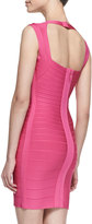 Thumbnail for your product : Herve Leger V-Neck Sleeveless Short Bandage Dress
