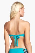 Thumbnail for your product : Red Carter Medallion Stripe Ruffle Bandeau Bikini Top