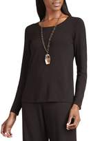 Thumbnail for your product : Eileen Fisher Long-Sleeve Slim Jersey Top, Plus Size