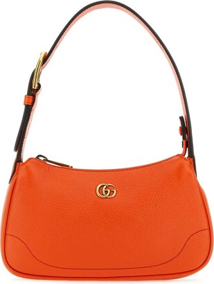 Gucci orange Mini Leather Jumbo GG Duffle Bag