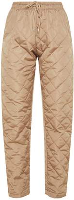 PrettyLittleThing Stone Quilted Jogger