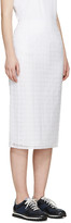 Thumbnail for your product : Edit White Embroidered Organza Skirt