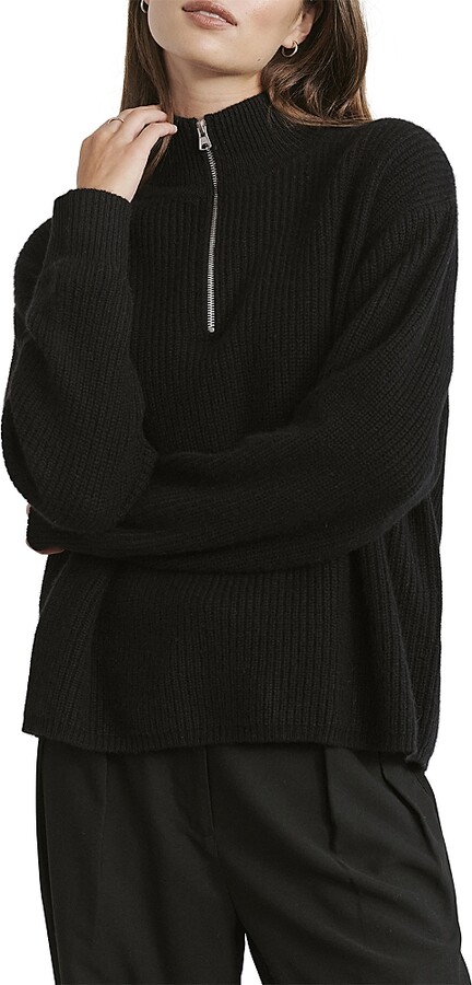 Jenni Kayne Cashmere Half Zip Sweater