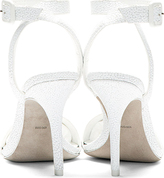 Thumbnail for your product : Alexander Wang White Stingray Embossed Lovisa Heels