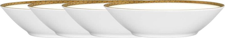 Noritake Charlotta Gold 7.5 in., 12 fl. oz. (Gold) Porcelain Soup Bowls, (Set of 4)